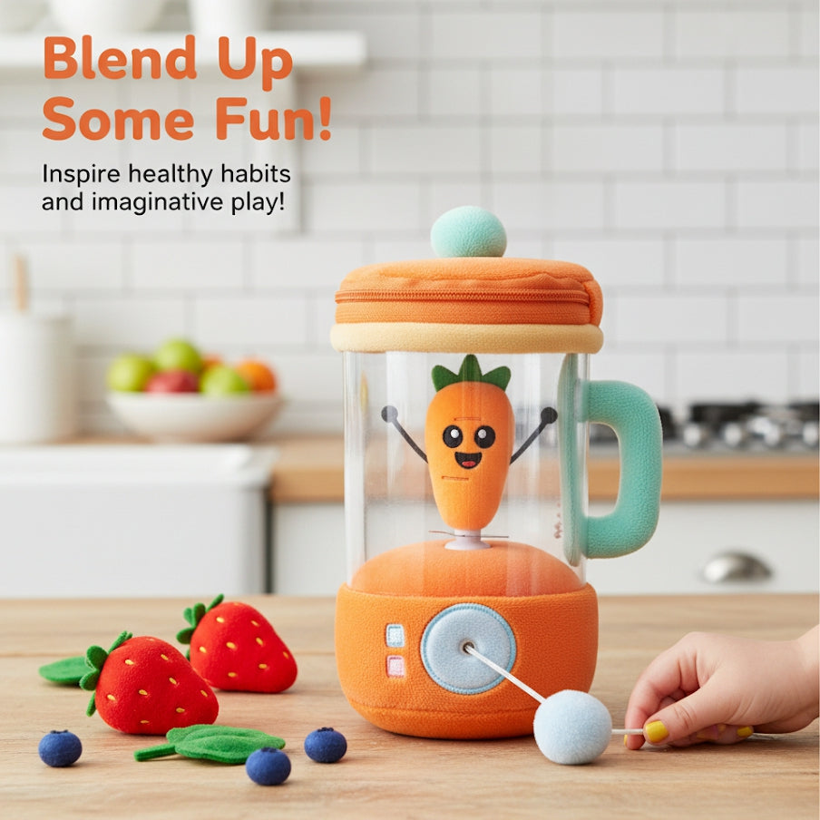 Rotating Carrot Blender Plush Toy ™